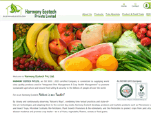 Tablet Screenshot of harmonyecotech.com